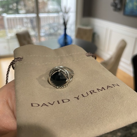 Authentic David Yurman Black Onyx Infinity Ring - Picture 10 of 10